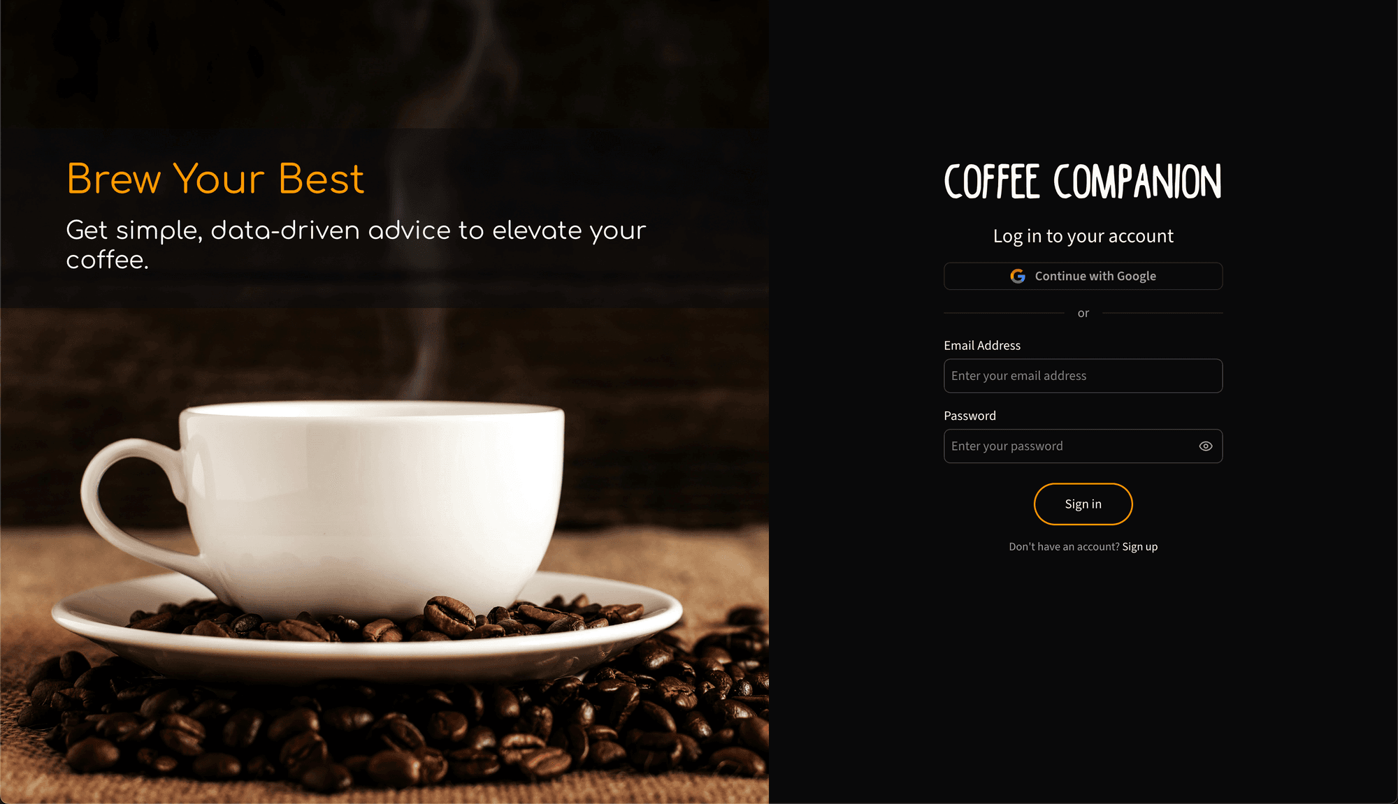 Coffee Companion screenshot