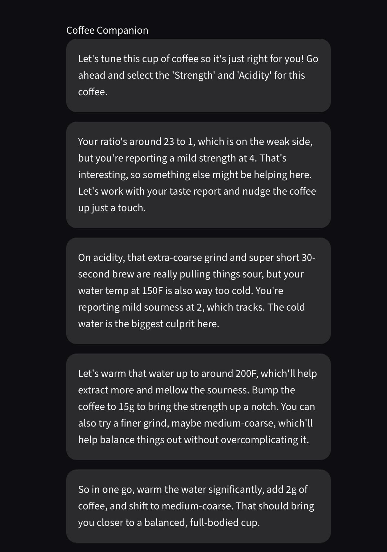Coffee Companion screenshot
